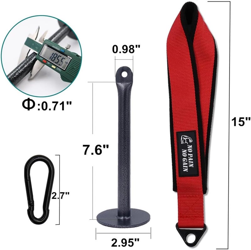 Lights Mountain Arm Wrestling Training Strap Belt Hand Grip Arm Finger Forearm Exerciser Strengthener for Cable Machine and Free Weight - Image 2